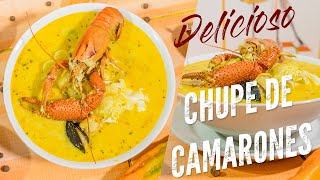 como hacer chupe de camarones al estilo Delicias de Casa [upl. by Ivers708]