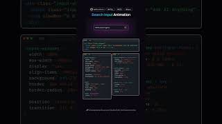 Unique Input Field Animation  HTML amp CSS ✨ webdevelopment css [upl. by Mauchi51]
