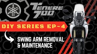 TENERE 700 SWING ARM REMOVAL amp SERVICE  SPRING FEVER MAINTENANCE SERIES EPISODE 4 [upl. by Idola111]