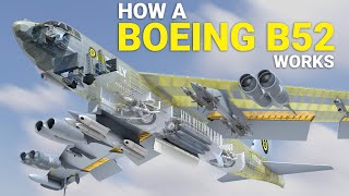 B52 Bomber Boeing Plane  How it Works US Airforce Bomber [upl. by Sucam234]