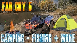 Far Cry 5 Camping Fishing  New ATV And More [upl. by Zingale75]