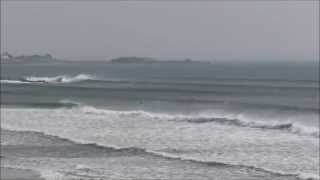 Plage  Ploemeur  Guidel  Surfer  Vagues et Rouleaux  FortBloqué  Fort  Bretagne Sud  France [upl. by Kra]