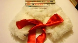 DIY faux fur collar scarf [upl. by Akehsal]