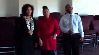 Gospel A Cappella trio quotA Cappella Worshipquot singing quotHe Leadeth Mequot [upl. by Derrek]