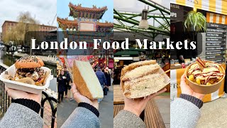 Best LONDON FOOD MARKETS  Camden Borough Mercato and Maltby [upl. by Nosnar]