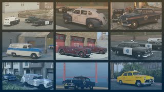 Retro Emergency Vehicles Pack 1940s  1950s The Bay Area Addon Early Access [upl. by Kayley]