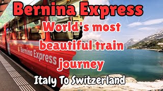 Bernina Express The Most Scenic Train Ride in the Swiss Alps  Full Train Journey [upl. by Atled]