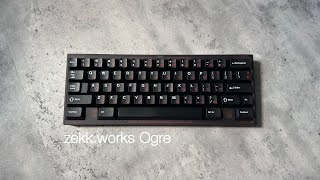 PC  Copper bottom zekkworks Ogre with Gateron Black Inks sound test [upl. by Udall477]