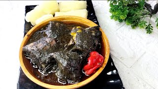 MBONGO TCHOBI RECIPE  DELICIOUS CAMEROON MBONGO BLACK STEW [upl. by Tristas570]