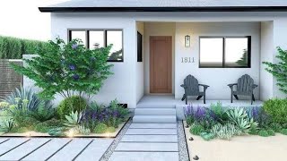 142 Modern Front Yard Landscaping Ideas  Front garden design [upl. by Sang542]