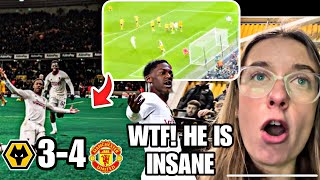 7 Goal Thriller The Moment Kobbie Mainoo Silenced Wolves Fans Man Utd 43 Wolves Match Vlog [upl. by Ruomyes335]