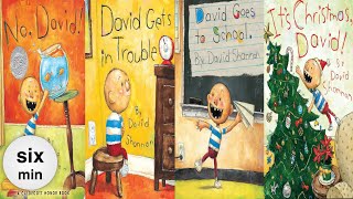 Four David Books  By David Shannon  Kids Book Read AloudLearn To Read [upl. by Eenwat]