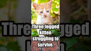 Threelegged Kitten Care Tips How to Help a Special Needs Kitten Survive [upl. by Siahc]