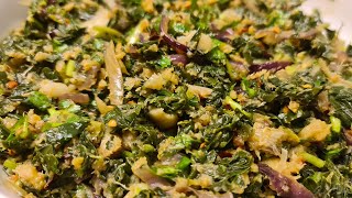 Moringa leaves vorta The best way to cook moringa leaves its so tasty [upl. by Evelin]