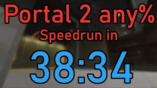 Portal 2 any Speedrun in 3834 WORLD RECORD [upl. by Osmen]