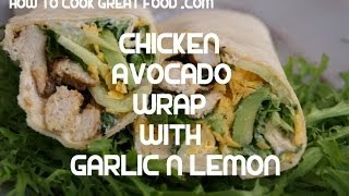 Chicken amp Avocado Wrap Recipe Garlic Lemon Tortilla  KFC [upl. by Meihar100]