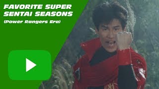 Top Ten 62 Favorite Super Sentai Seasons Power Rangers Era [upl. by Arnie]