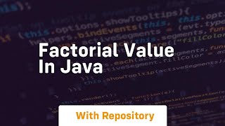 factorial value in java [upl. by Gal]