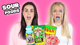 Eating the WORLD’S SOUREST CANDY challenge Mum vs Daughters  Family Fizz [upl. by Ricca470]