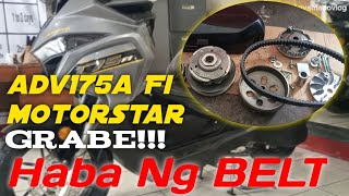 ADV175FI MOTORSTAR  CVT PARTS REVIEW  TORQUE PULLEY BELT FLYBALL UNIQUE CRANKCASE [upl. by Natsud456]