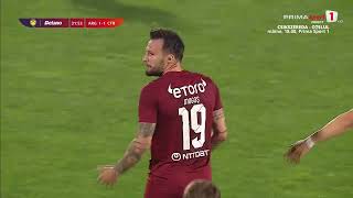 GOOOL FC Argeș  CFR Cluj 11 Mogoș restabilește egalitatea Specialitatea casei gol din corner [upl. by Nosreh]