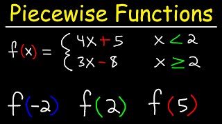 Evaluating Piecewise Functions  PreCalculus [upl. by Greff]