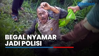 Begal Nyamar Jadi Polisi Babak Belur Dihakimi Warga di Pematang Sawah Kepanjen Jatim [upl. by Aube]