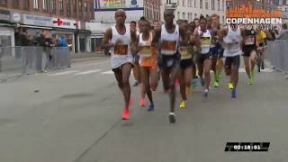 WORLD RECORD Copenhagen Half Marathon 2019  Full race [upl. by Ehsrop]