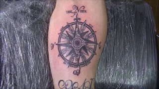 Compass tattoo  time lapse [upl. by Notnarb]