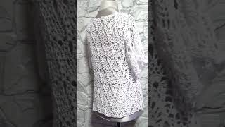 Shirt häkeln Bluse Oberteil quotMissMaryquot Top Blusa uncinetto Crochet mesh top [upl. by Hpeosj]