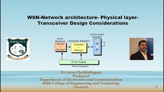 WSN Network architecture Transceiver Design Considerations EnglishEC 8702UNIT2 [upl. by Aaren]