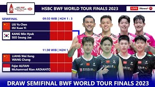 Hasil Drawing amp Jadwal Semifinal BWF World Tour Finals 2023 Hari Ini Pukul 0900 WIB Live Inews TV [upl. by Adnalue]