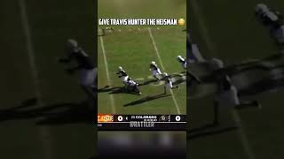 Give Travis Hunter The Heisman😳 nfl subscribe football shorts [upl. by Aihsilef]