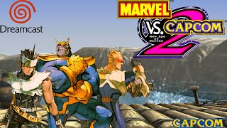 Marvel vs Capcom 2 Dreamcast  Hayato Thanos Captain Commando [upl. by Nylla]