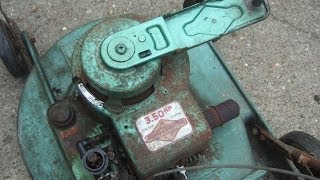 1966 Briggs and Stratton  Original Wind up starter  First start [upl. by Jane]