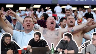 Americans React to The FUNNIEST ENGLAND Football Chants [upl. by Blum]