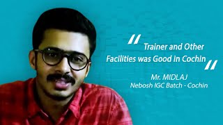 NEBOSH IGC  NEBOSH IGC Testimonials Malayalam from Student Oct 2018  Green World Group [upl. by Landis]