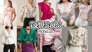 Bonitas y elegantes BLUSAS de MODA 2024 [upl. by Messab466]