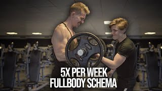 5x PER WEEK FULLBODY MIJN ERVARING amp TRAININGSSCHEMA [upl. by Root633]