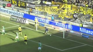 Young Boys  StGallen 20 03032013 [upl. by Cohligan]