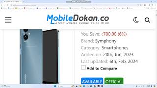 Symphony Z60 Plus Full Review in Bangla  Medium Baget Best Phone  Price in Bangladesh [upl. by Even]