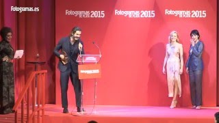 Fotogramas de Plata 2015 Yon González mejor actor de TV  Fotogramas [upl. by Ocana]