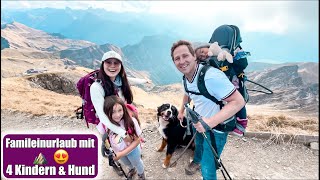 Urlaub mit 4 Kindern amp Hund 😍 Wandern Alpen Familienurlaub VLOG Mamiseelen [upl. by Auqeenwahs]