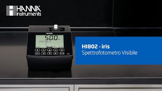 Spettrofotometro HI802 con Lettore Barcode e Rotazione Fiale  Teaser [upl. by Terese]