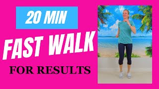 FAST WALKING WORKOUT in 20 minutes  20 Second Walking Intervals to Lose Weight [upl. by Ahsena]