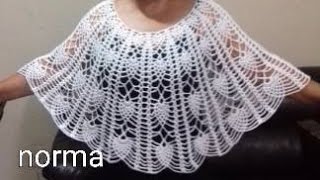 Blusoncapa o blusa de piñascapita parte 2 crochettutorial blusasnorma [upl. by Awjan793]