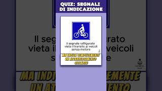 Quiz patente B Argomento Segnali Di Indicazione [upl. by Merkle]