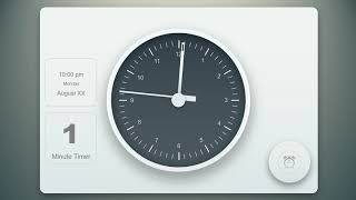 One 1 minute timer analog clock by SlideModel [upl. by Occer]