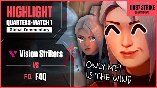 Eng Vision Strikers vs F4Q HIGHLIGHTS  VALORANT First Strike Korea  Quarterfinals [upl. by Eillo]