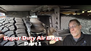 Super Duty rear air bags Part 1 [upl. by Eillam]